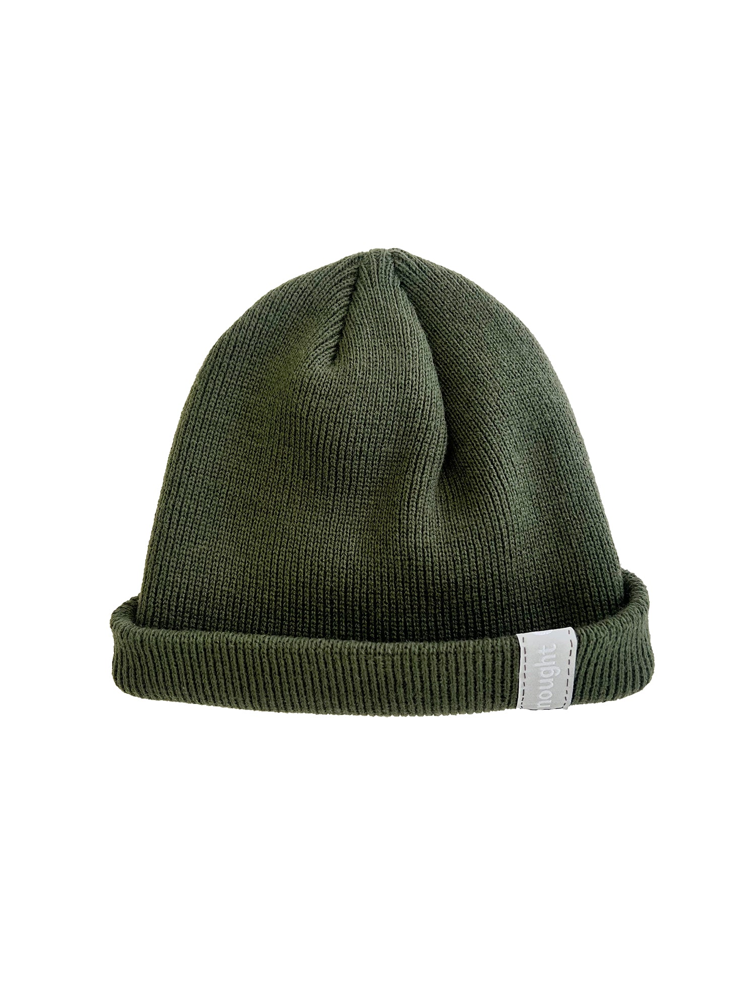 000 Logo Tag needlework Beanie / Khaki