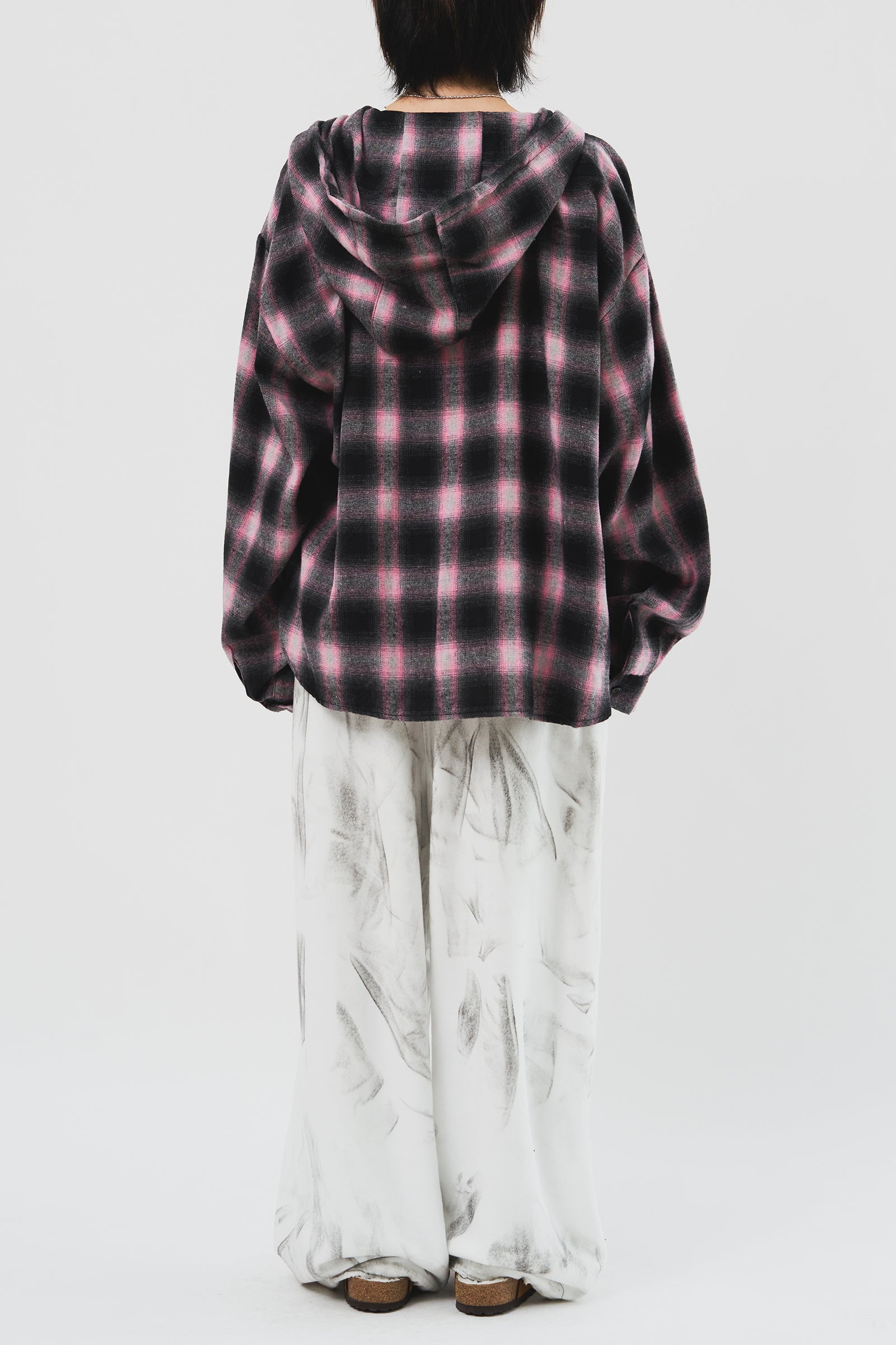 Taker Check Hooded Shirt (3color)