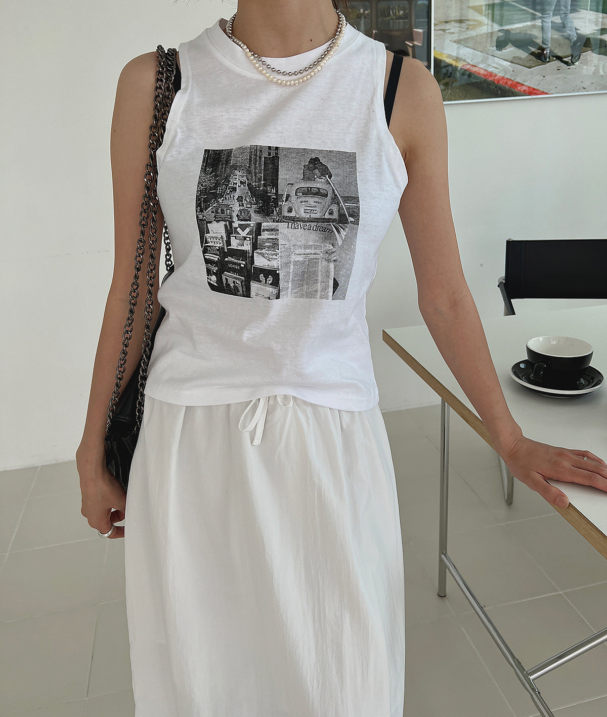 Photo sleeveless (3color)