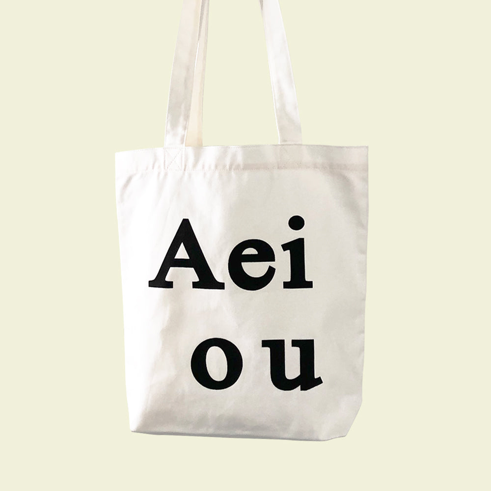 Aeiou Logo Bag (Cotton 100%) White