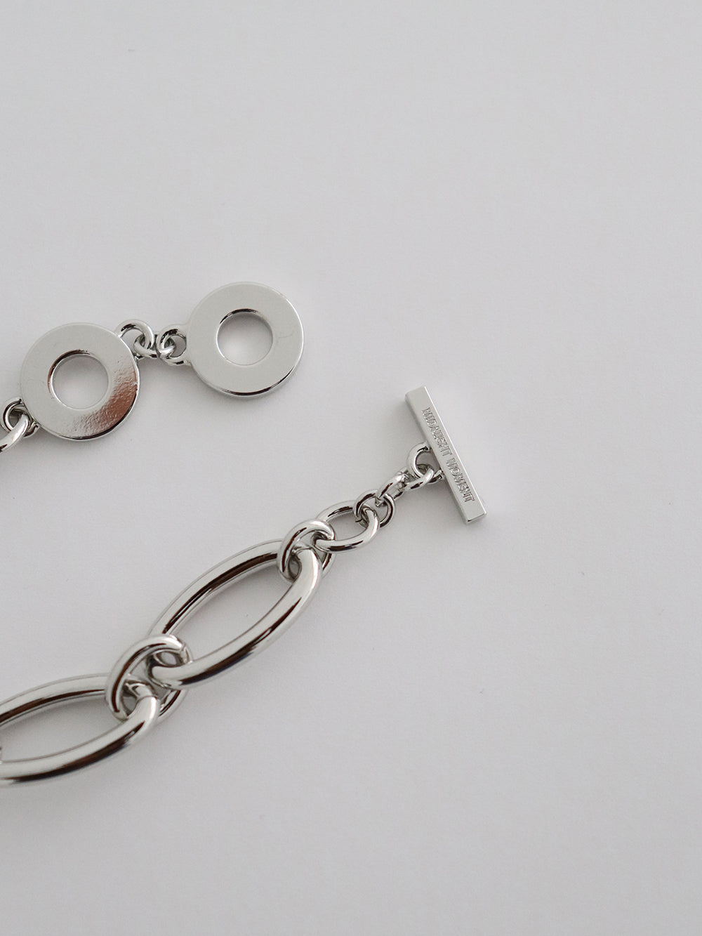 oval bracelet - silver