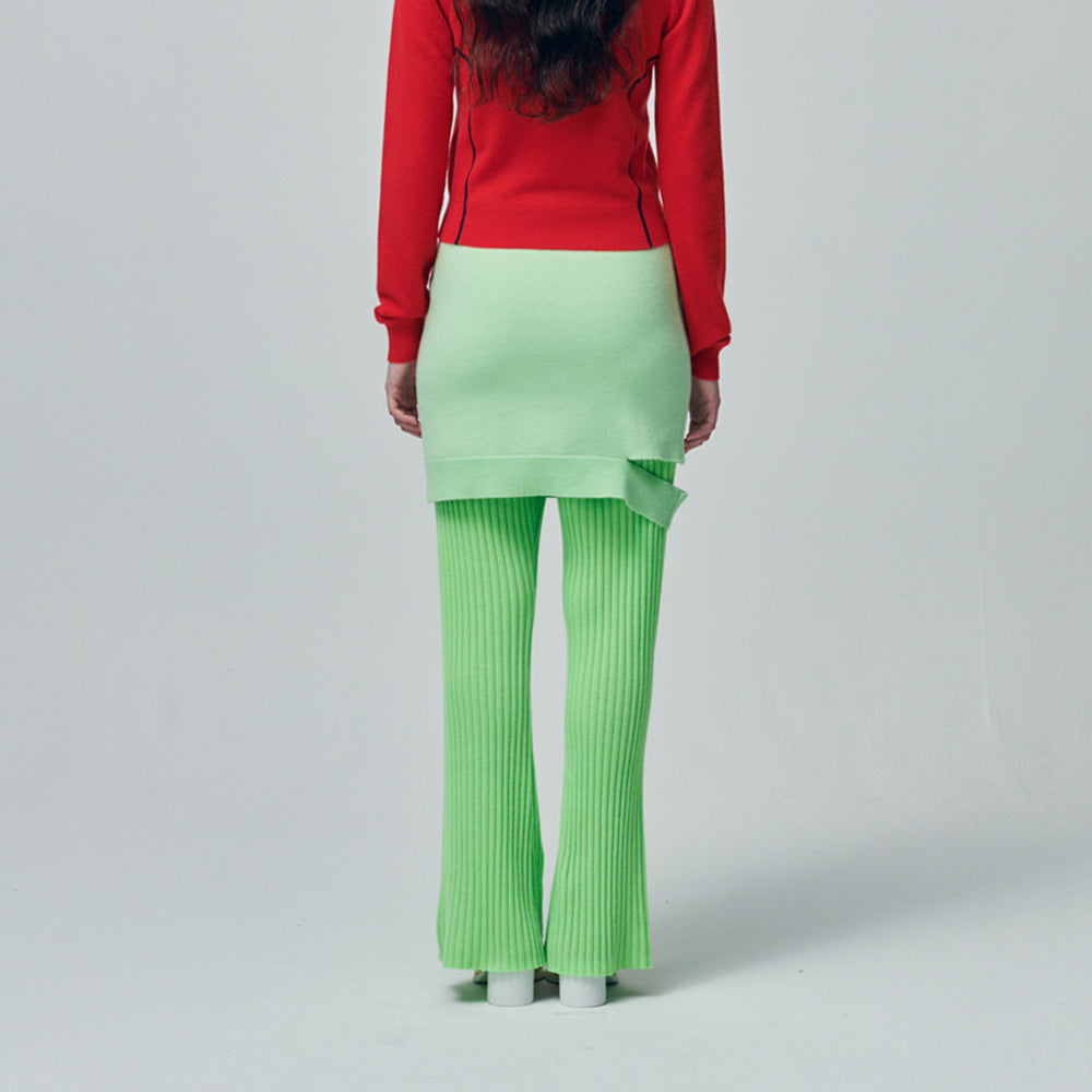 CUT-OUT MINI SKIRT_APPLE MINT