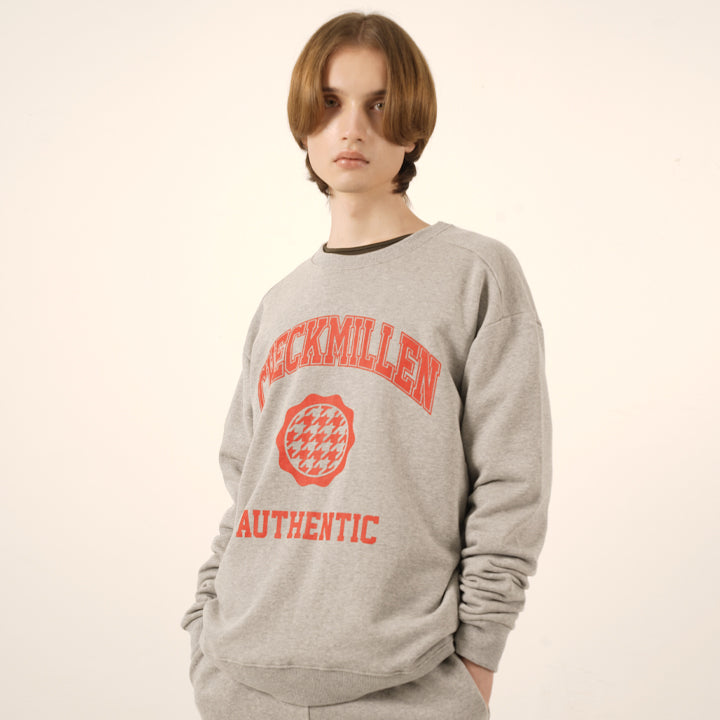 AUTHENTIC HOUNDSTOOTH SWEATSHIRT (GRAY)