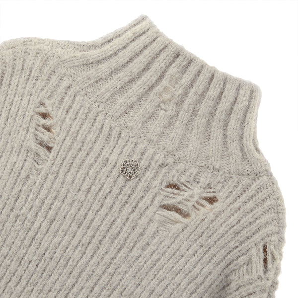 [23FW LSD COLLECTION] Turtleneck Crop Sweater_Oatmeal Grey