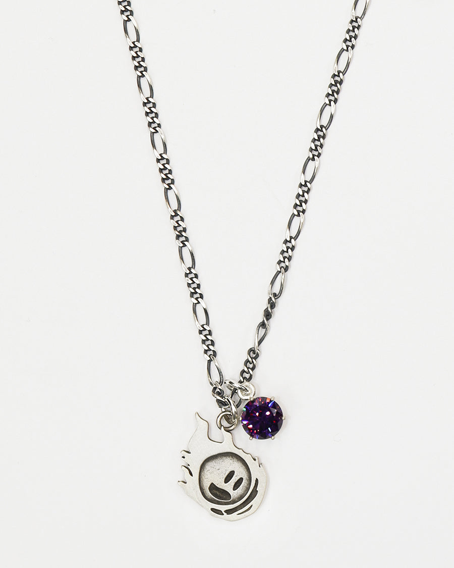 Stardust necklace (black) (925 silver)