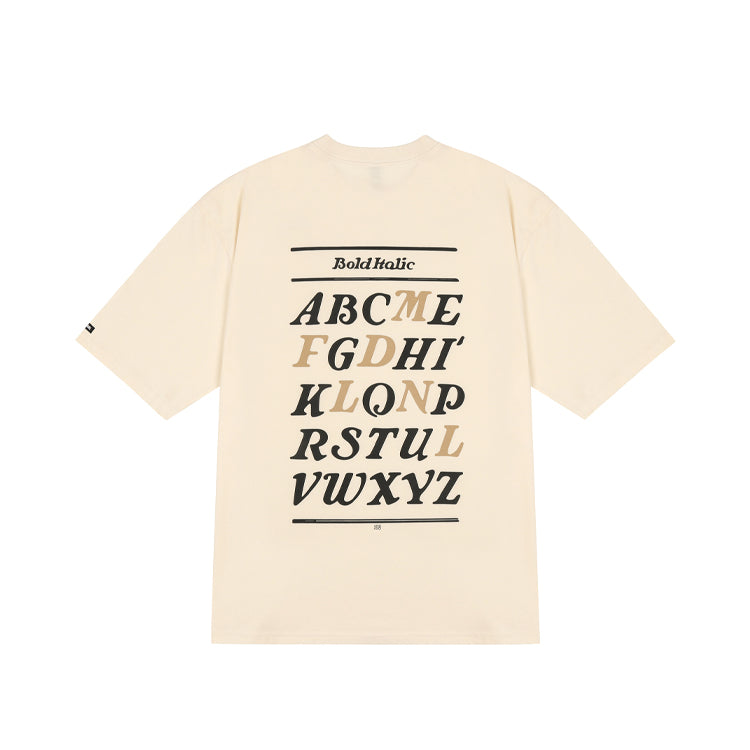 ALPHABET TEE vanilla