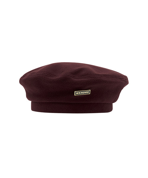 FLEECED BERET (BURGUNDY)