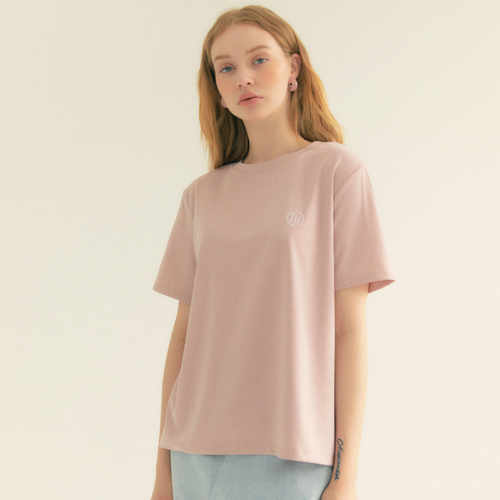 Standard Logo Ronud Neck T-shirt (Pink)