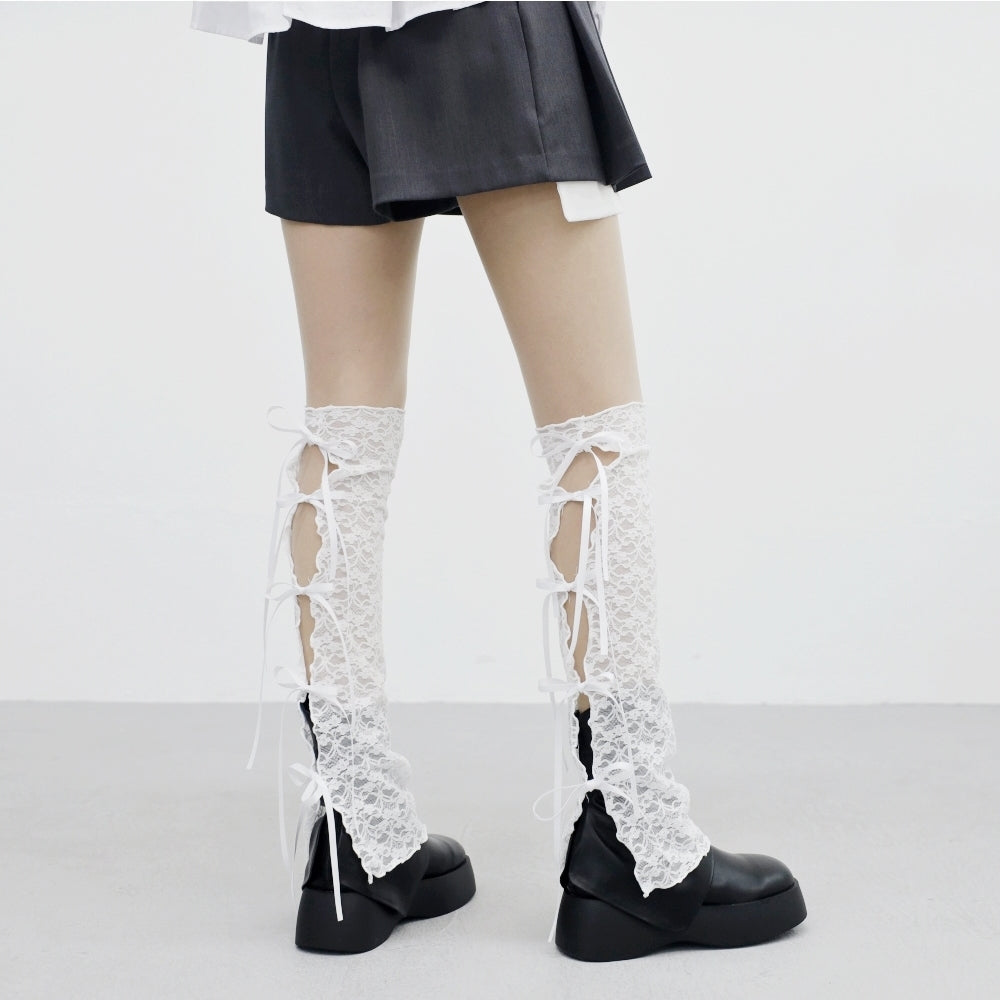 Mate Lace Ribbon Leg Warmer