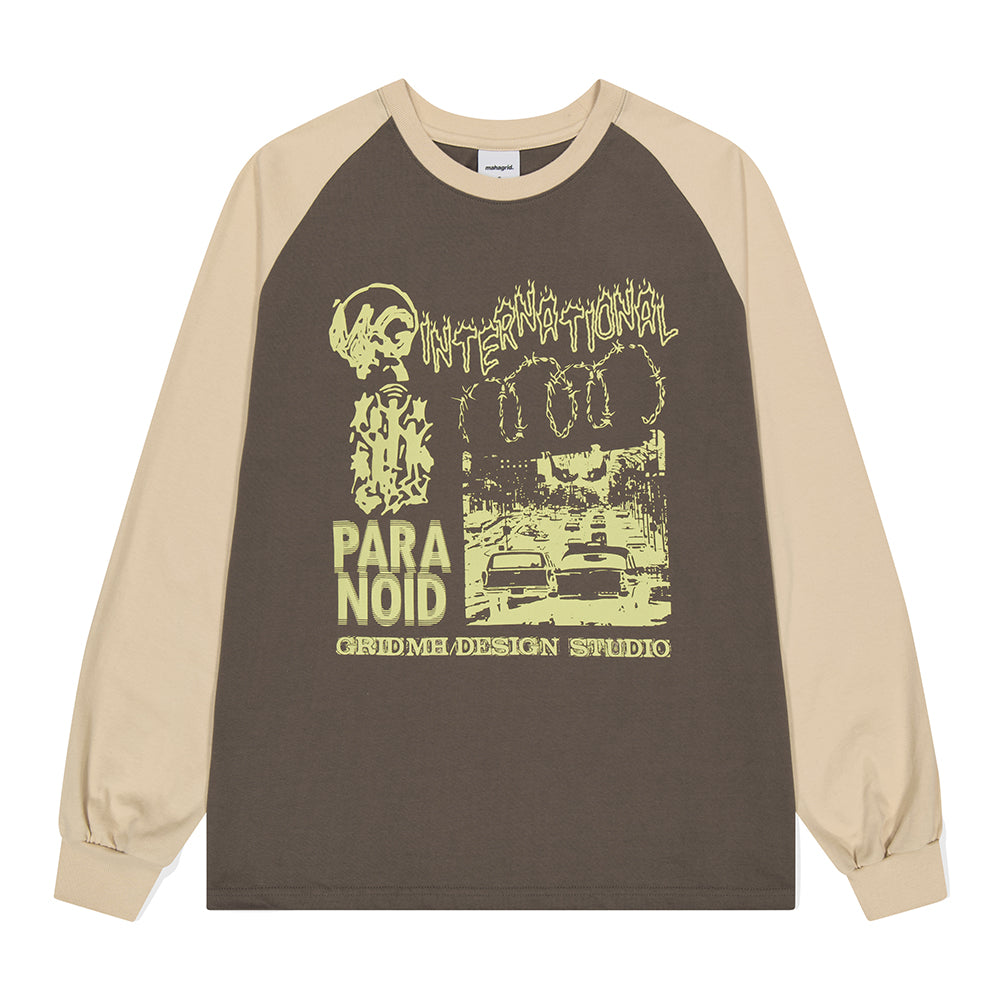 INTERNATIONAL RAGLAN LS TEE L / COCOA