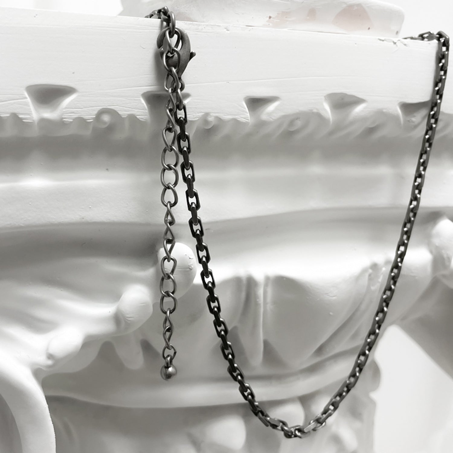 [BLESSEDBULLET]original chain necklace_dark silver