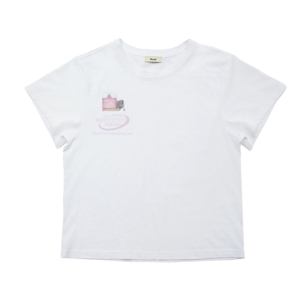 YOUR CAT IS WATCHING YOU TEE (OFF WHITE)