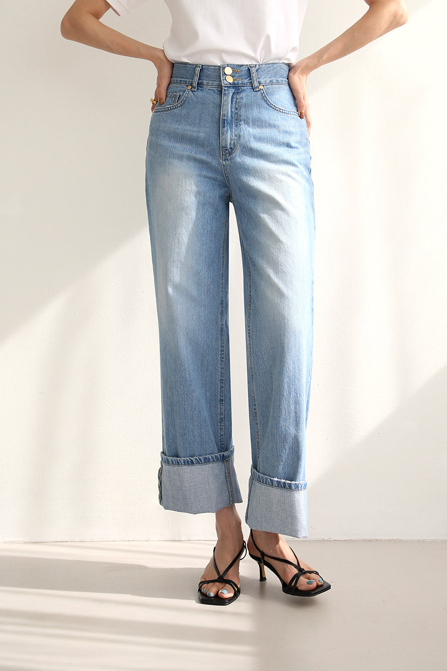 MARINE ROLL-UP JEANS