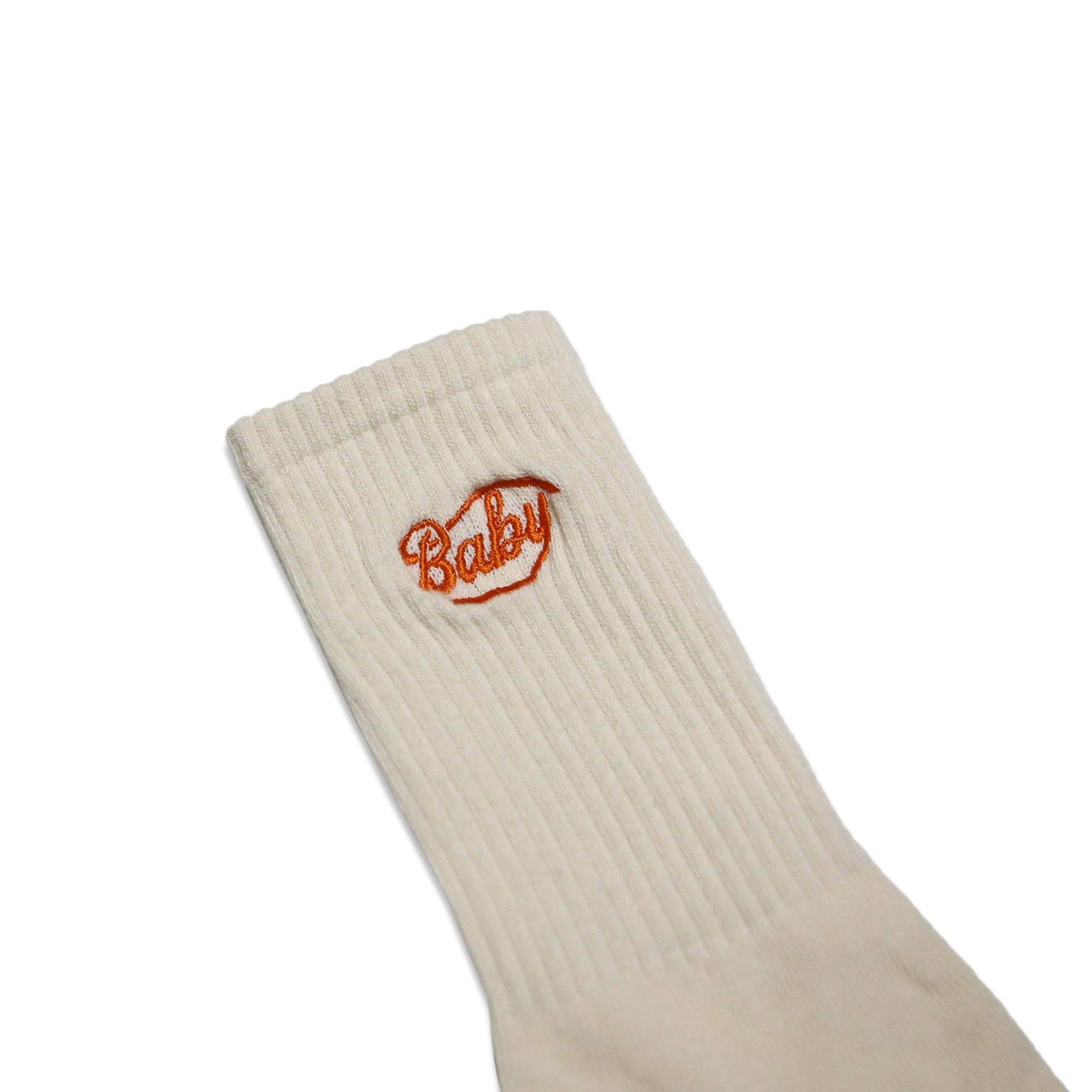 Baby Logo Socks (Ecru