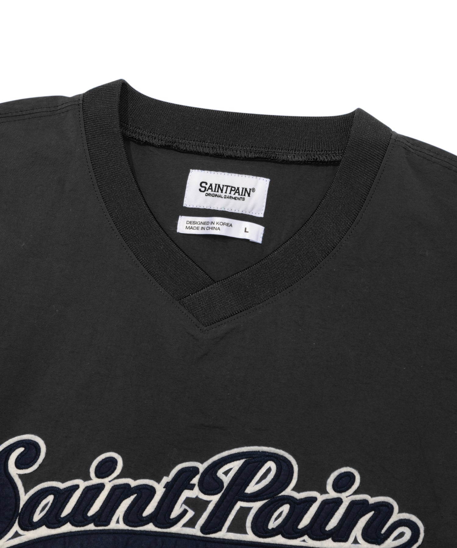 SP TEAM LOGO PULLOVER-BLACK