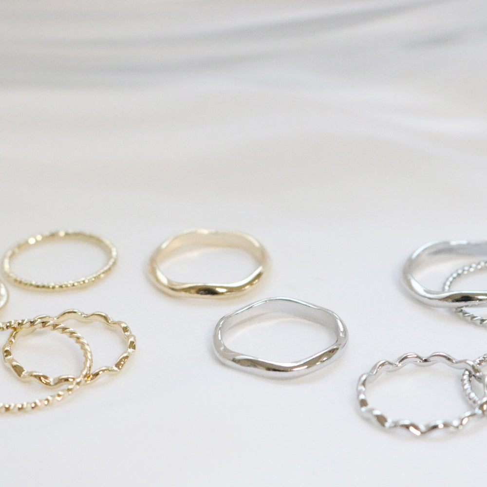 Wave Daily Ring 5 set