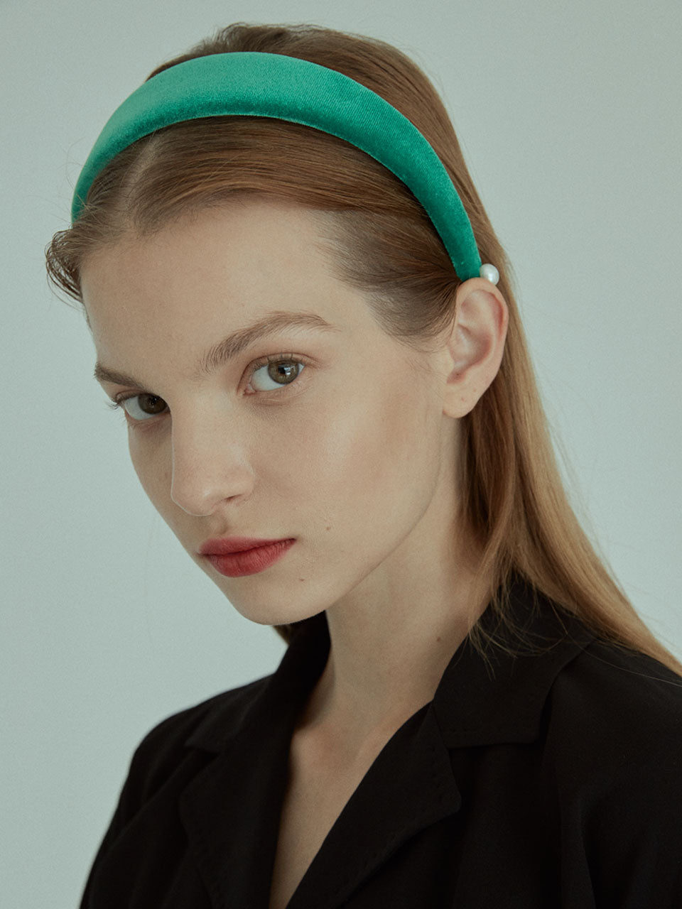 Racing Green Velvet Headband