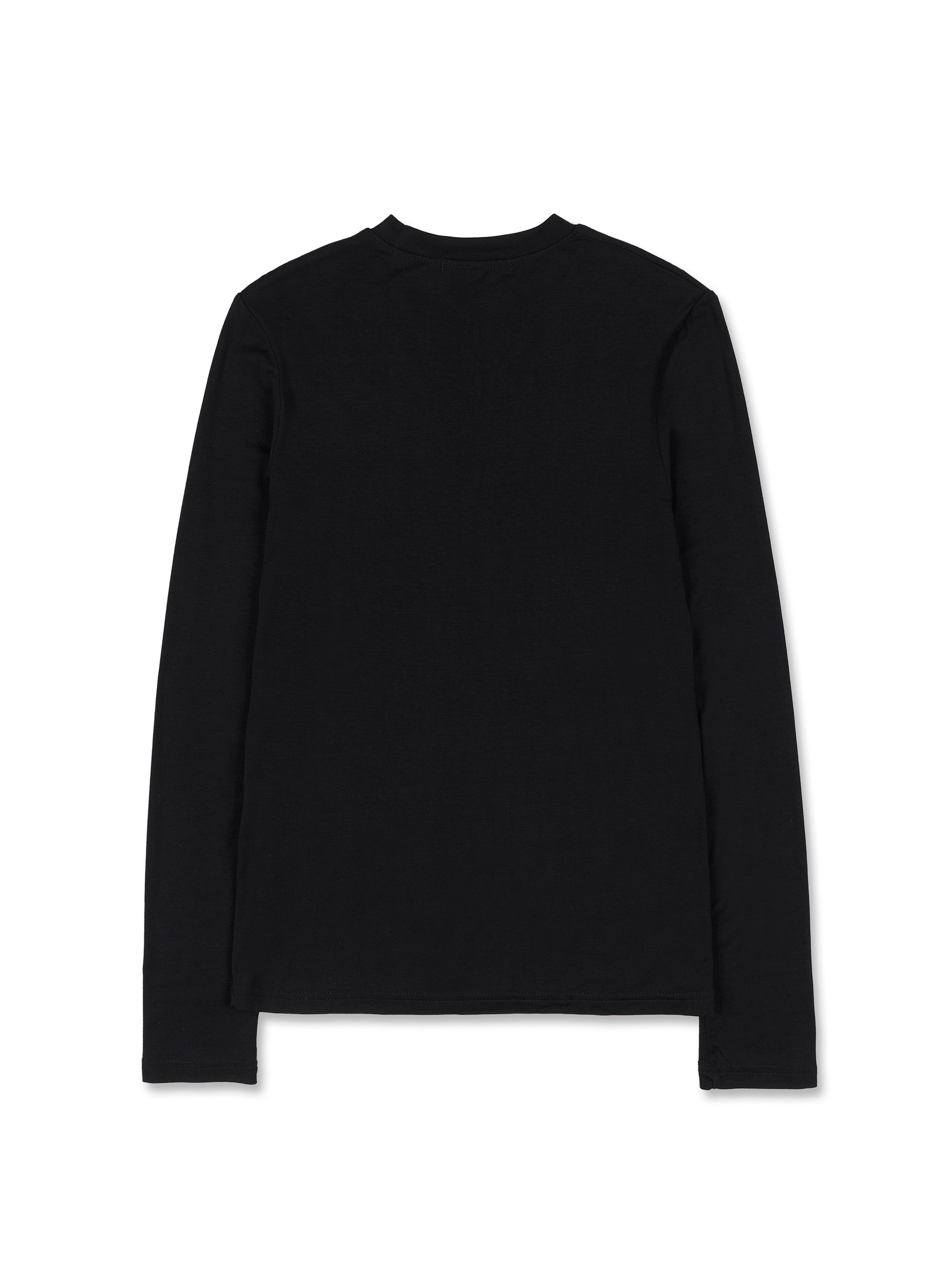 [BREEZE] Slim Long Sleeve T-Shirts_BLACK (CTD1)