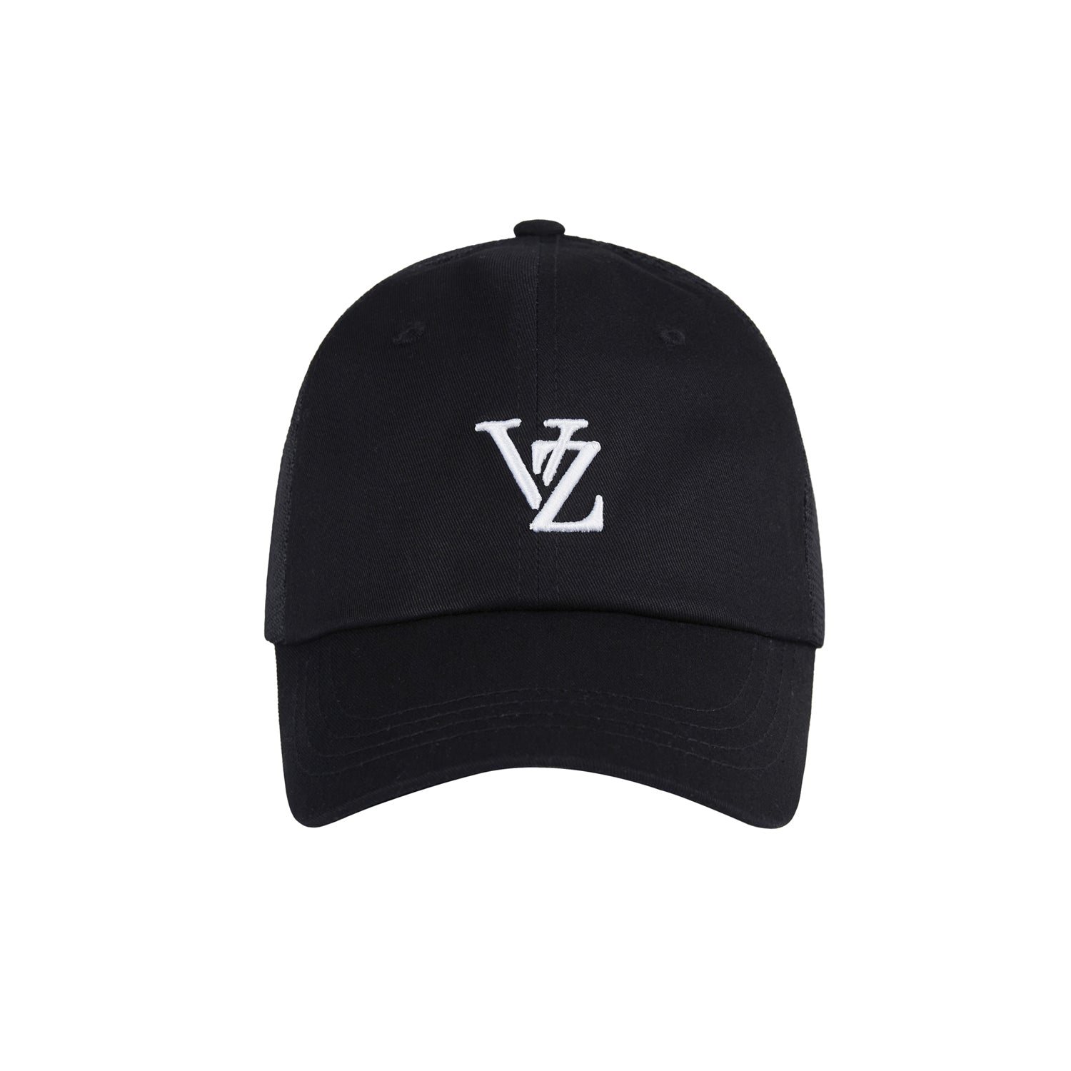 [VARZAR] 3D Monogram Side Mash Ball Cap Black