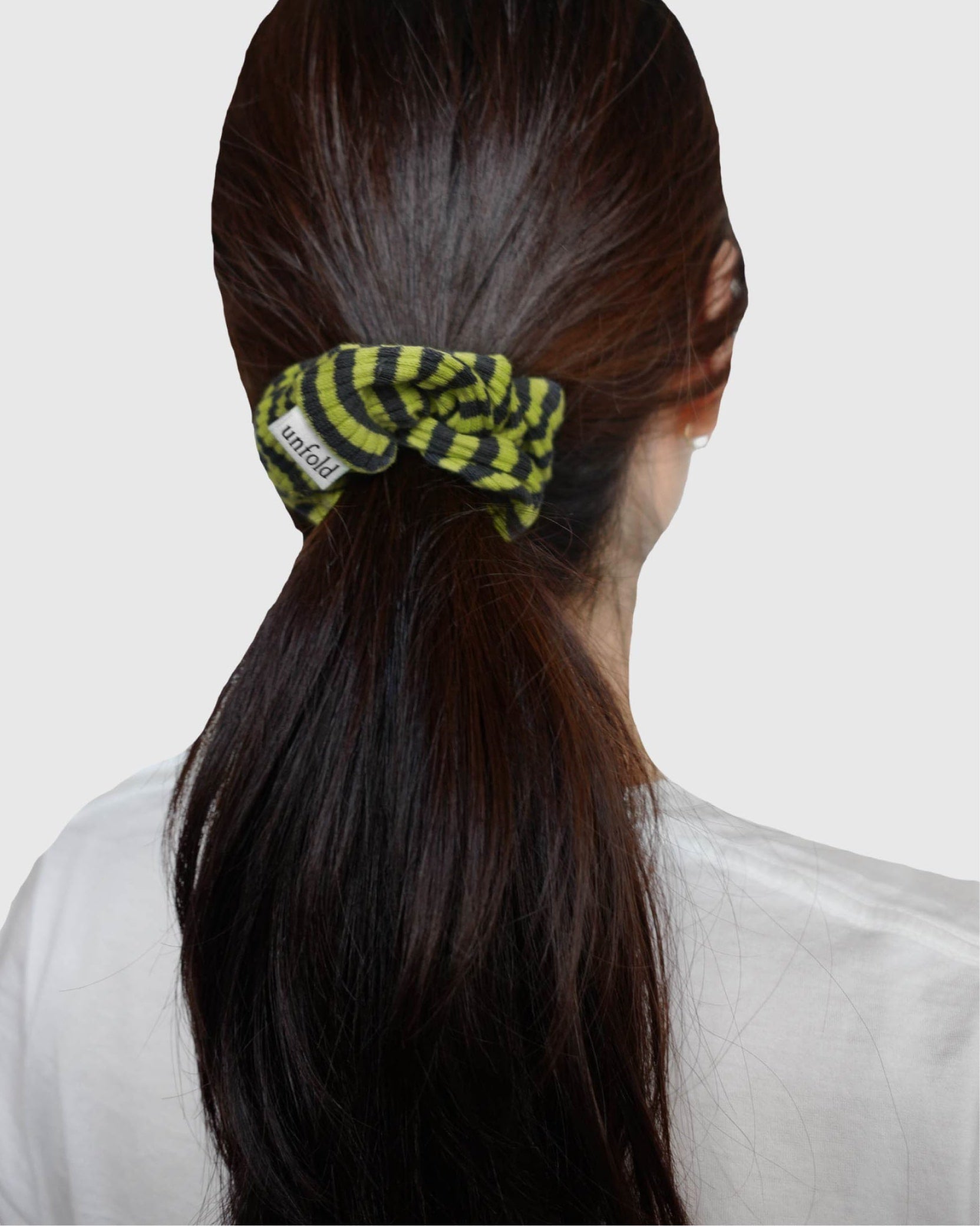 [unfold] Stripe scrunchie (4colors)