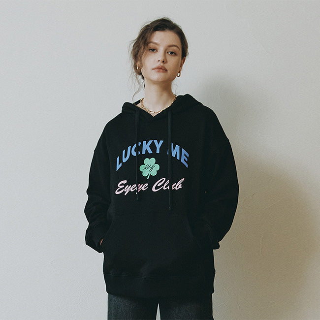 EYEYE LUCKY ME HOODIE_BLACK (EEOO3HDR01W)(Copy)