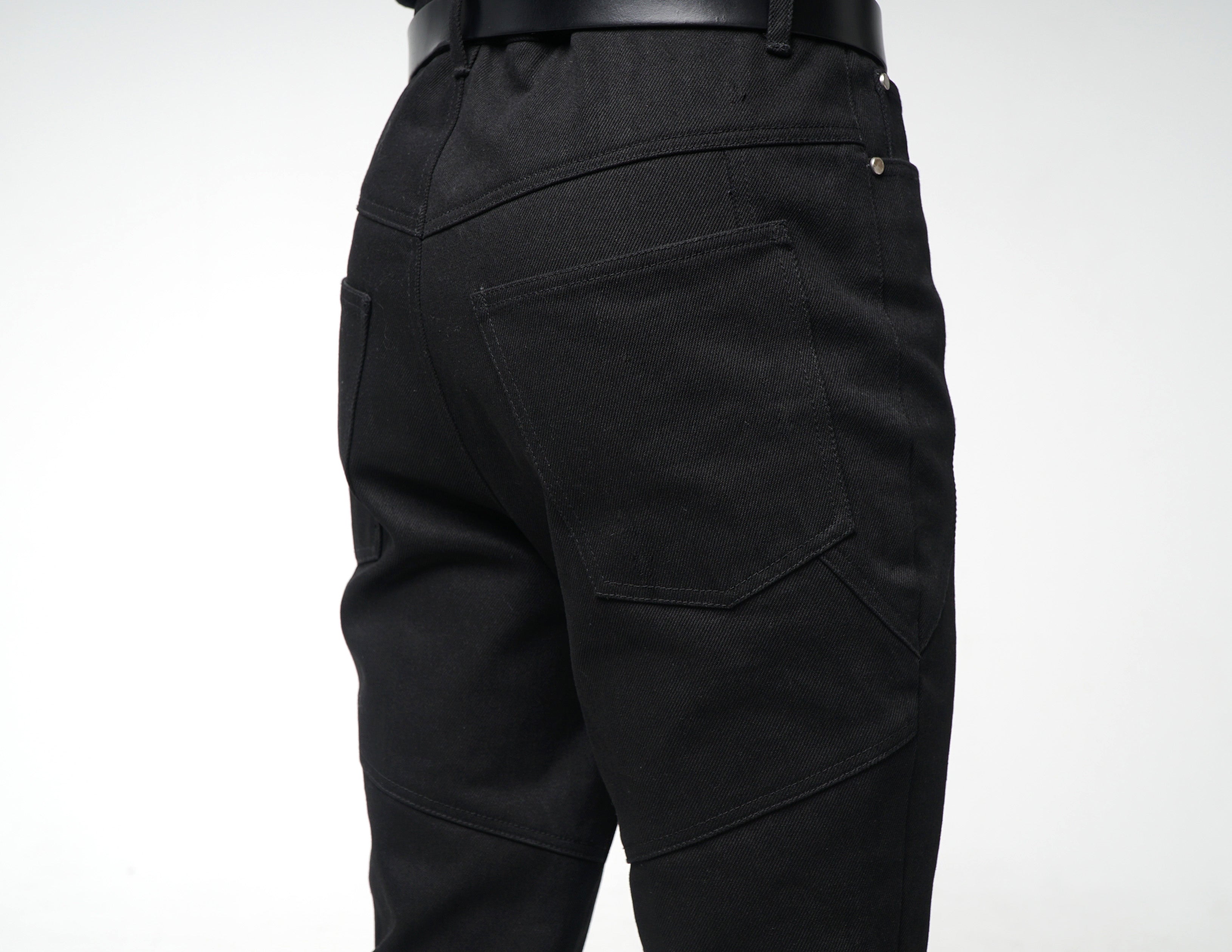 DARK KNIGHT SEMI SLIM JEANS IN BLACK DENIM (TURKIYE FABRIC)