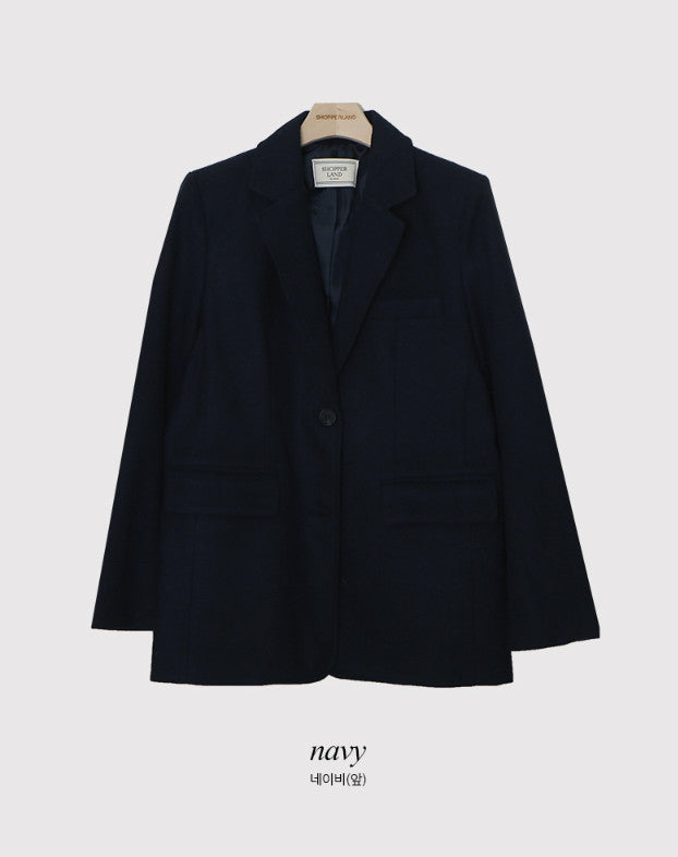 [SHOPPERMADE] Classic Wool Tailored Jacket (3color)