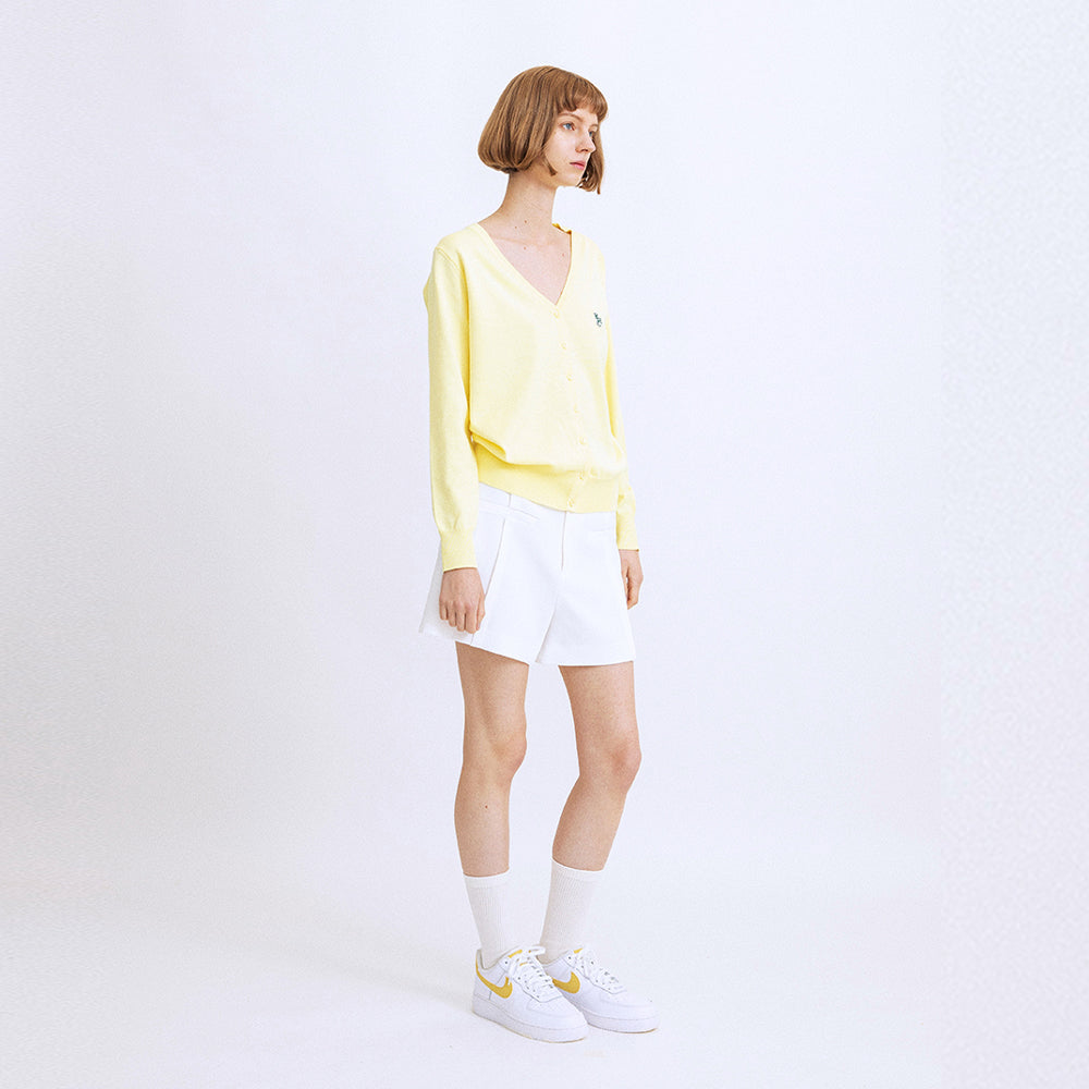 RCH mark Cardigan lemon yellow