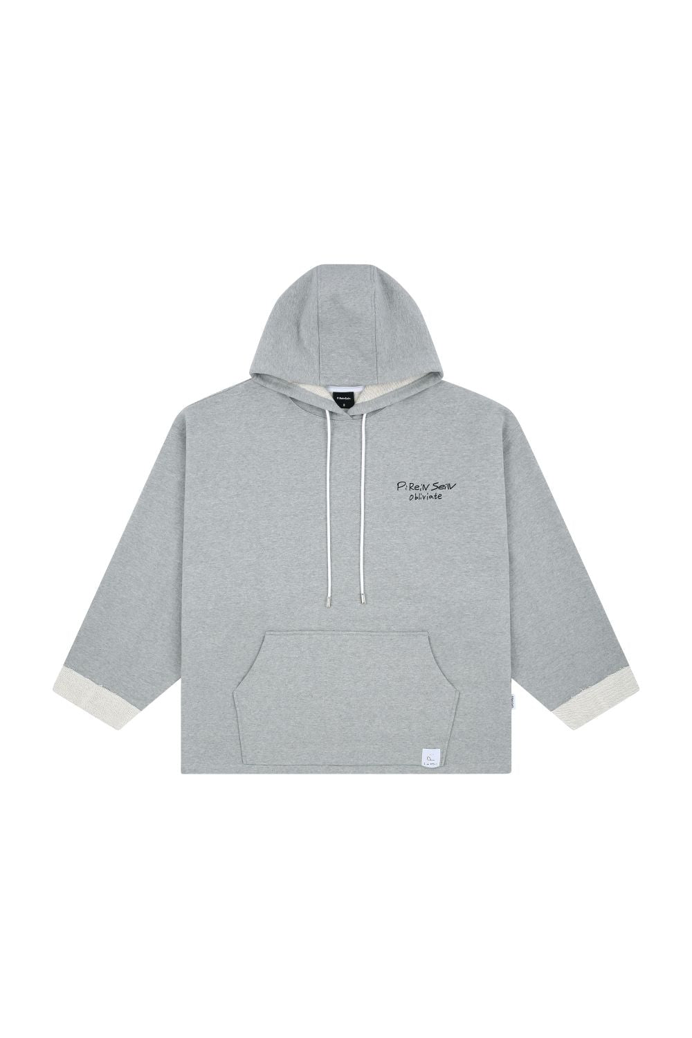 Grey illustration decoration hoodie