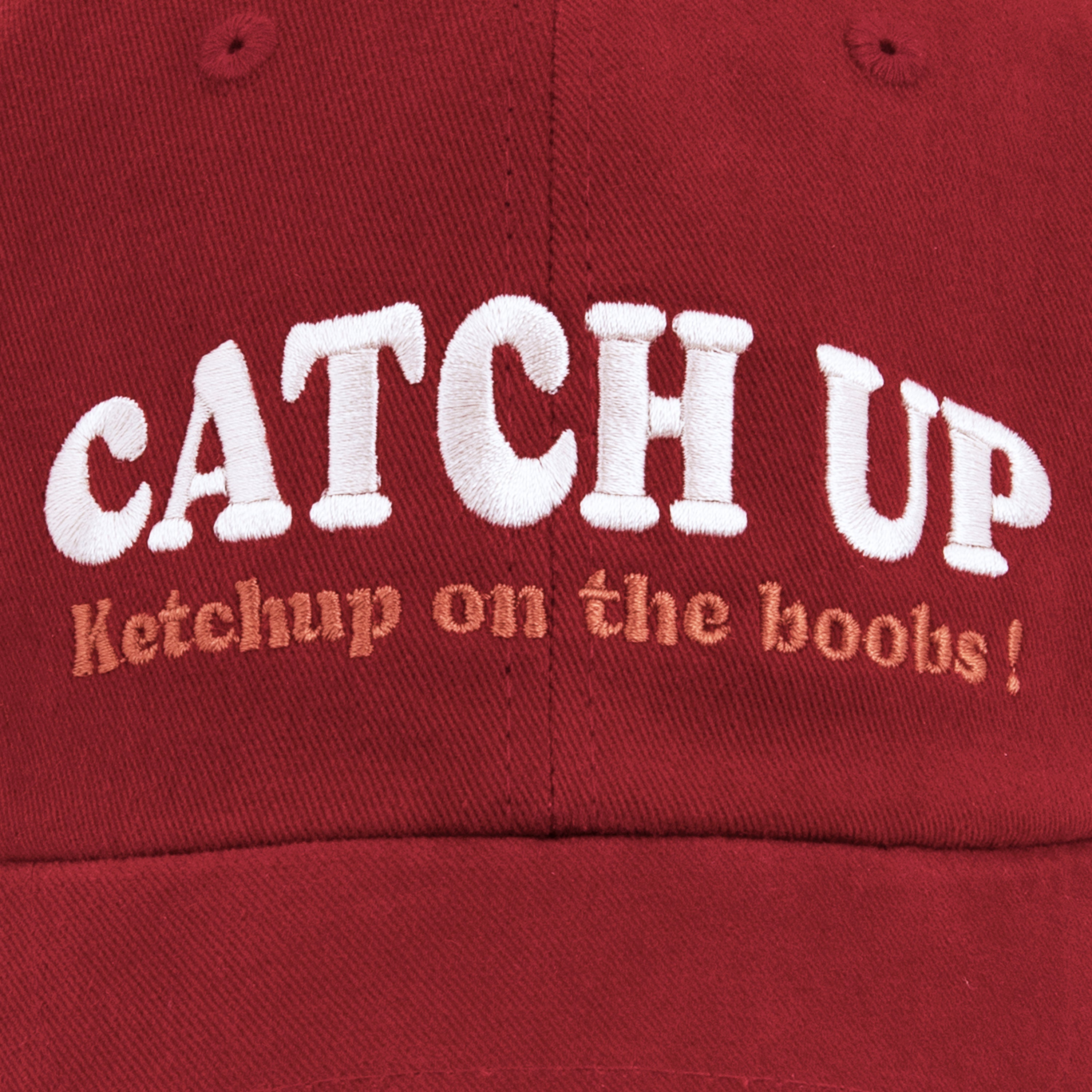 Catch-up ball cap - vintage red