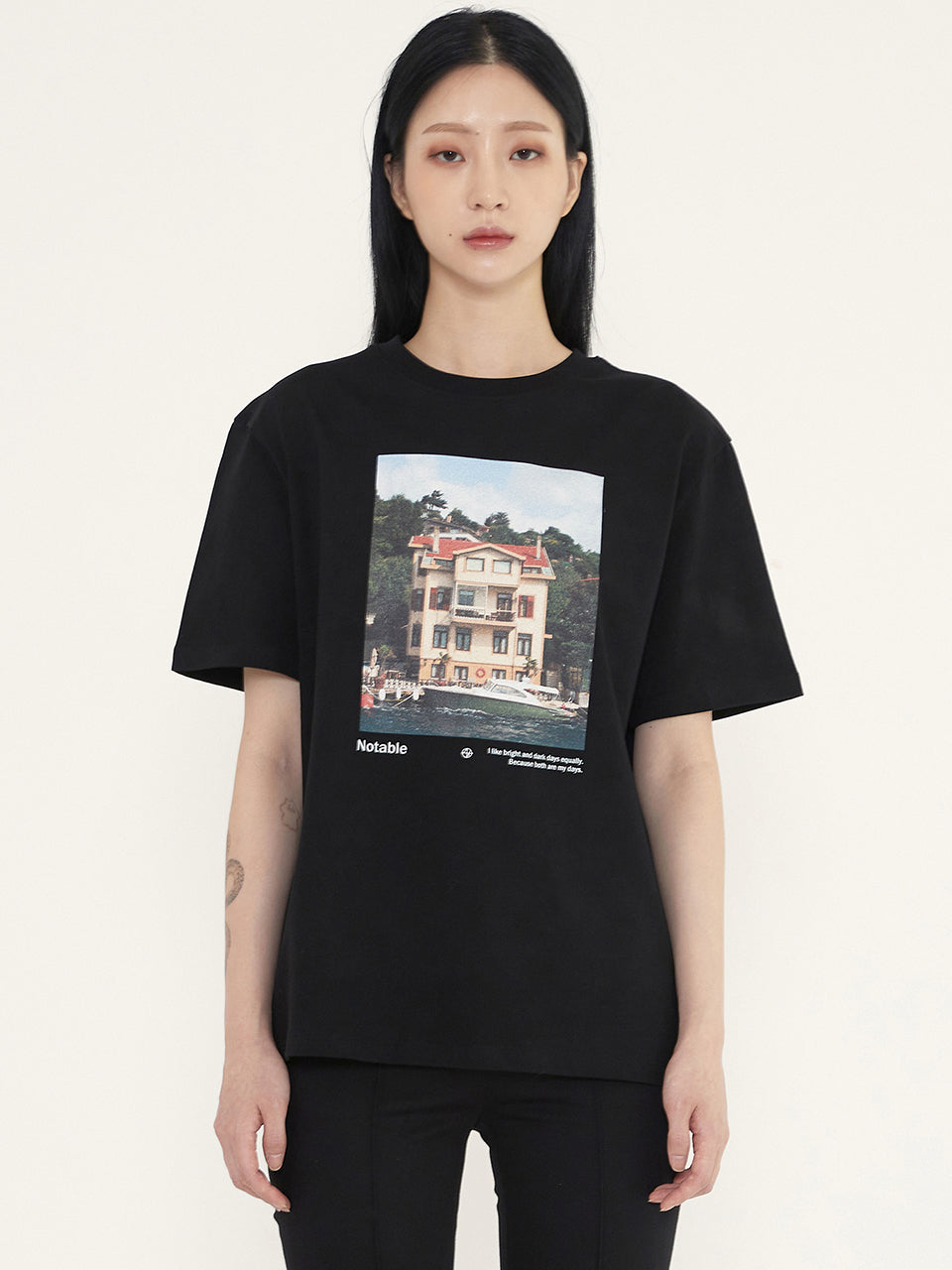 GRAPHIC BOAT T-SHIRT - BLACK