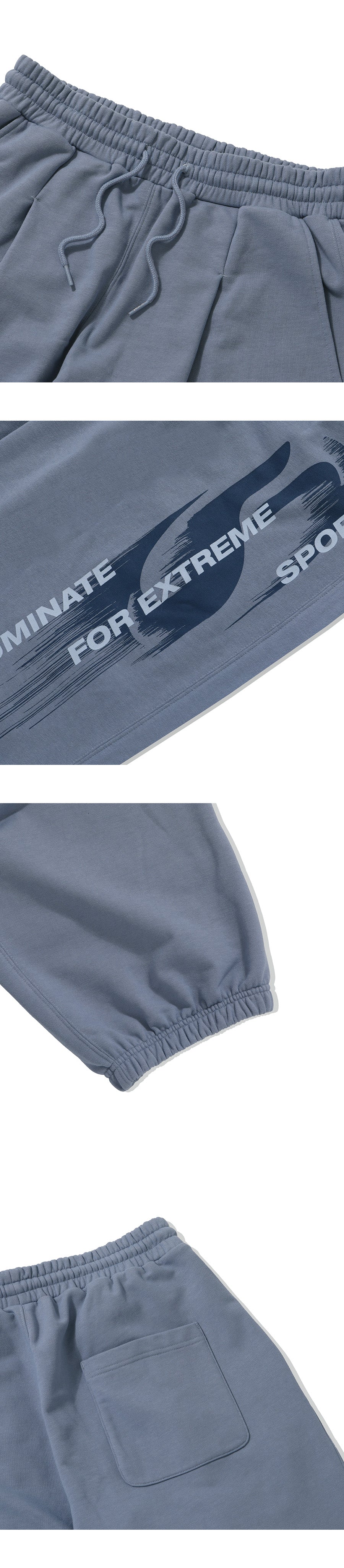 Modify Symbol Logo Sweat Pants-Blue