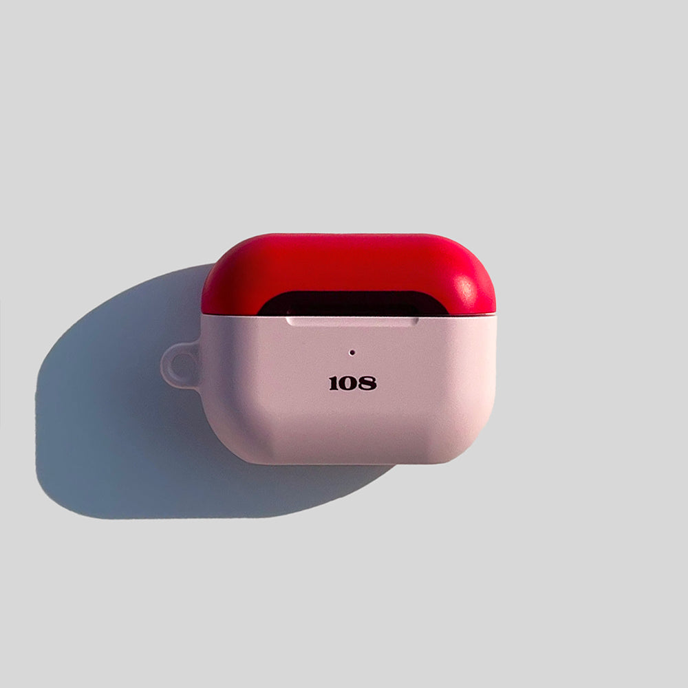 [AirPods] 108 CARTOON_pink(matt-hard)