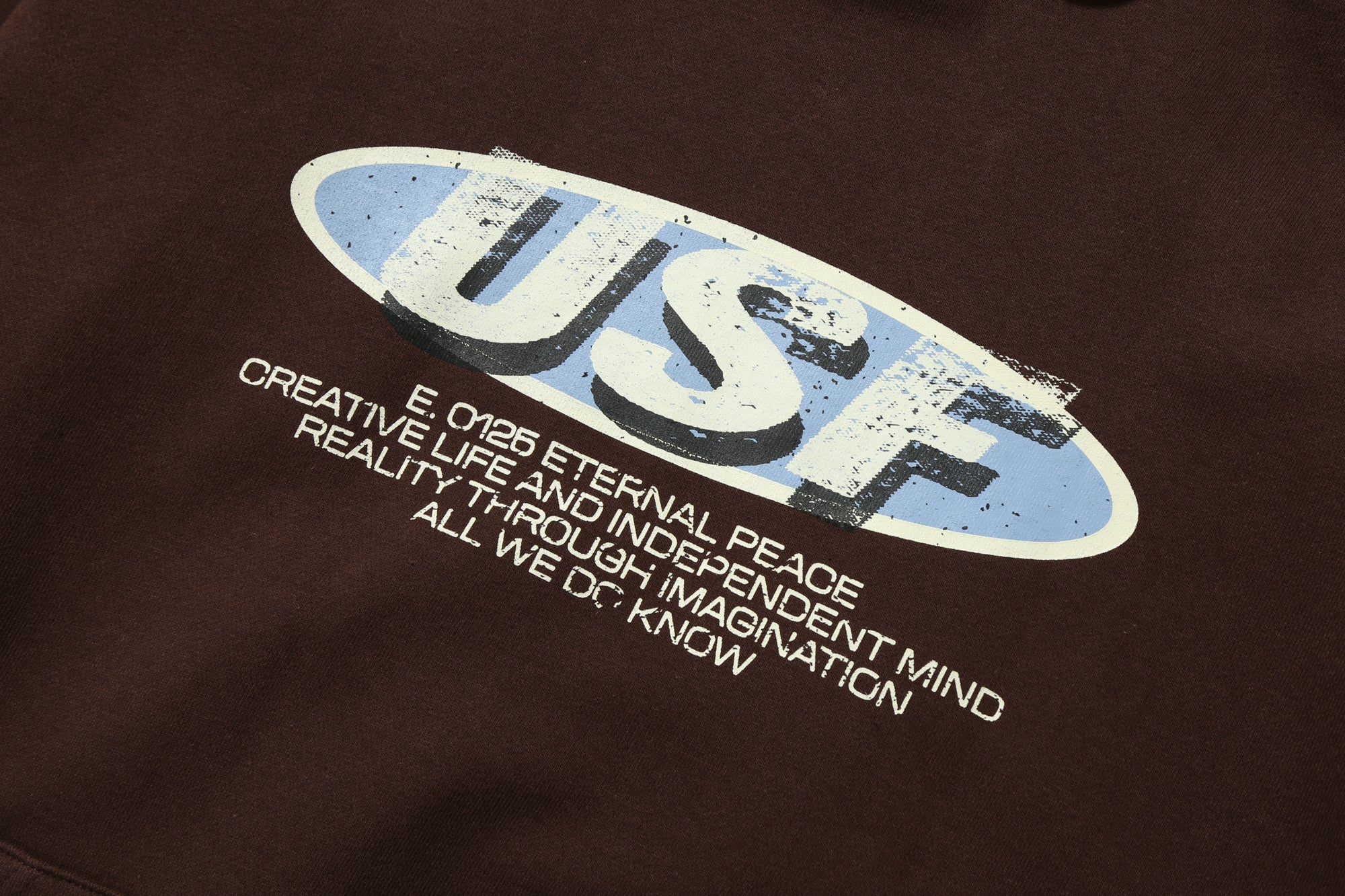 USF Oval Logo Hoodie (Dark Brown)