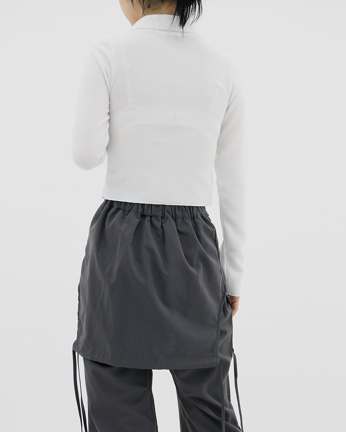 Charcoal Skirt Pants