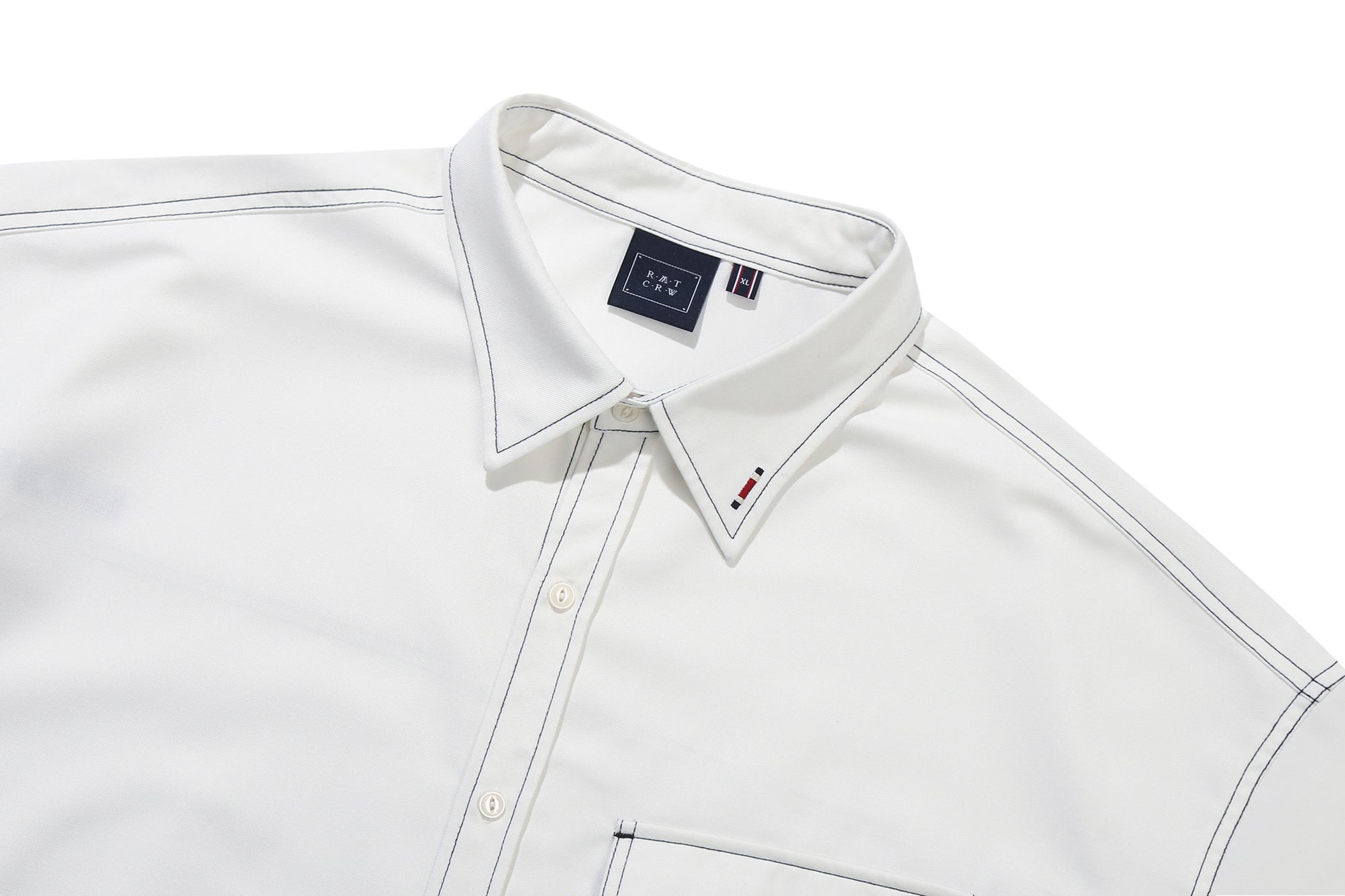 FRONT POCKET WORK SHIRT_WHITE