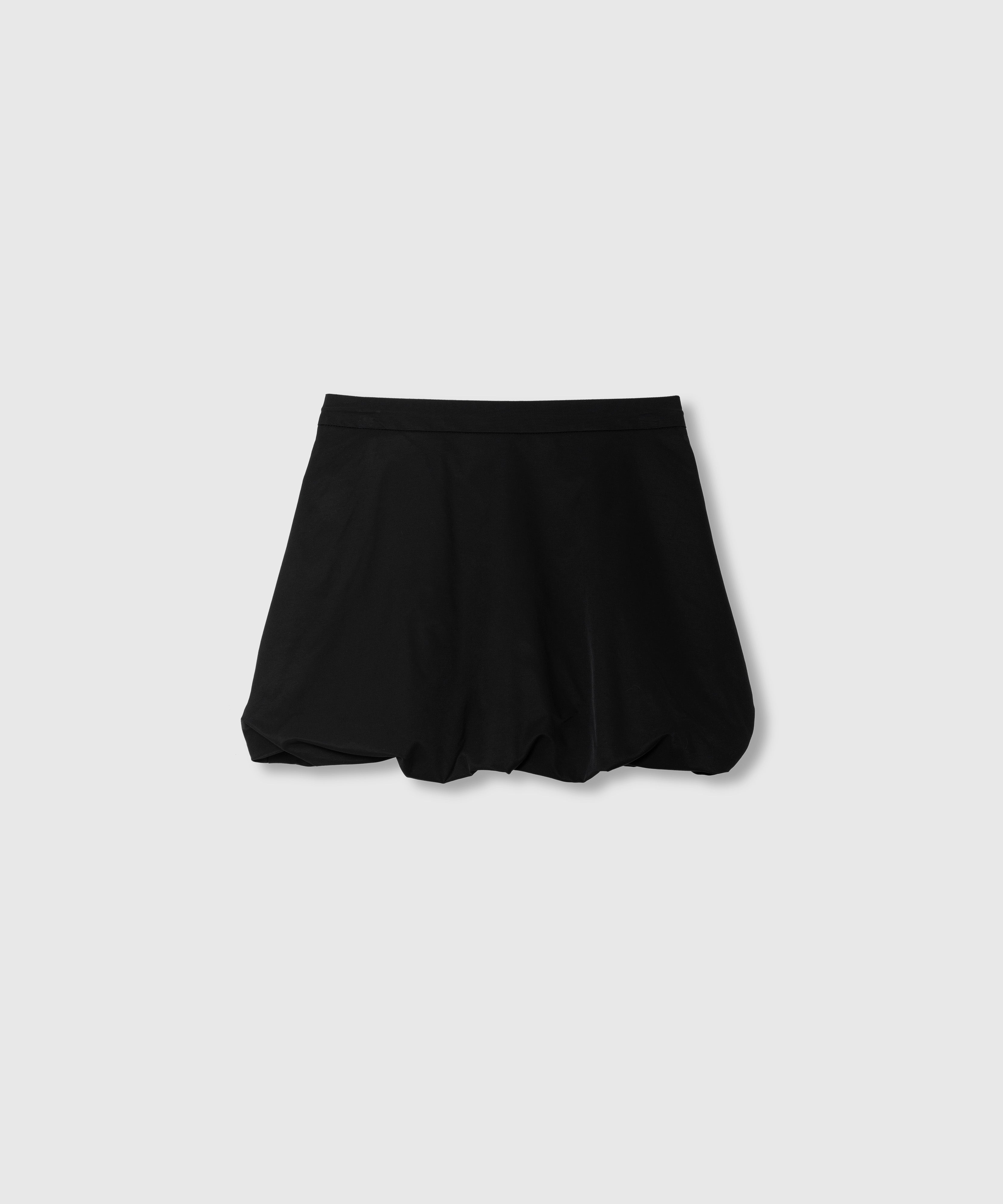 MINI BALLOON SKIRT_Black