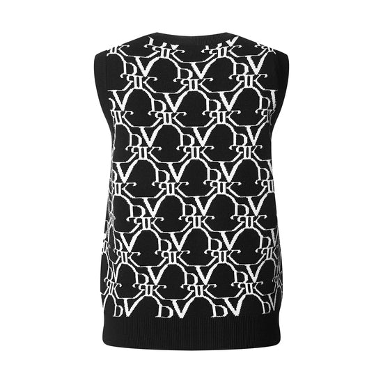 DVRK MONOGRAM SLEEVELESS KNIT - BLACK (FEMALE)