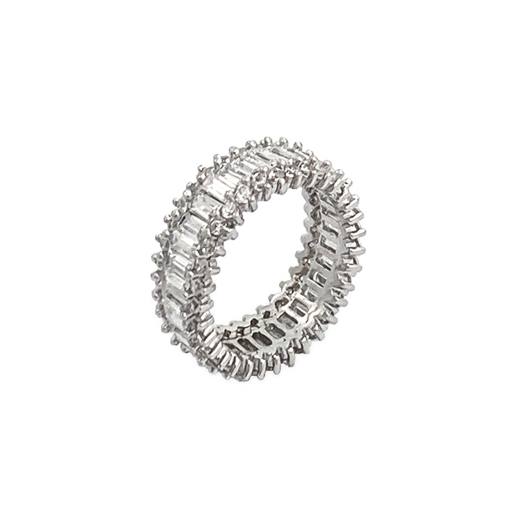 Lilly piece ring-SILVER