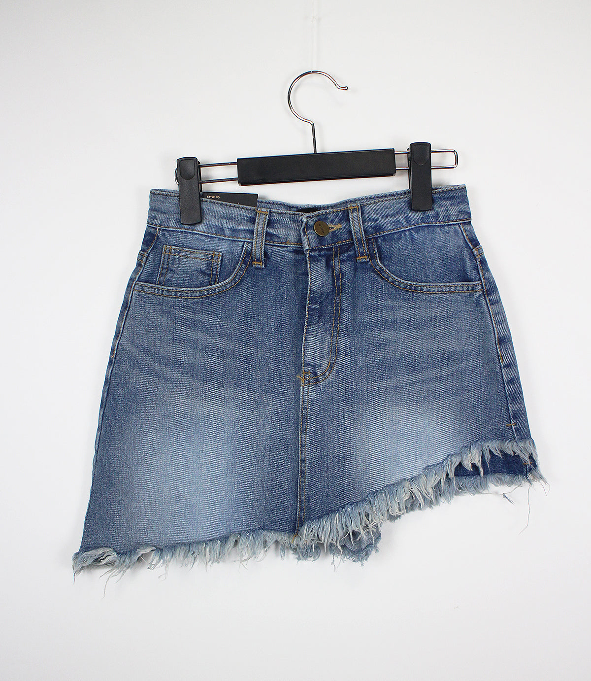 no.802 Unbalance Denim Skirt Pants