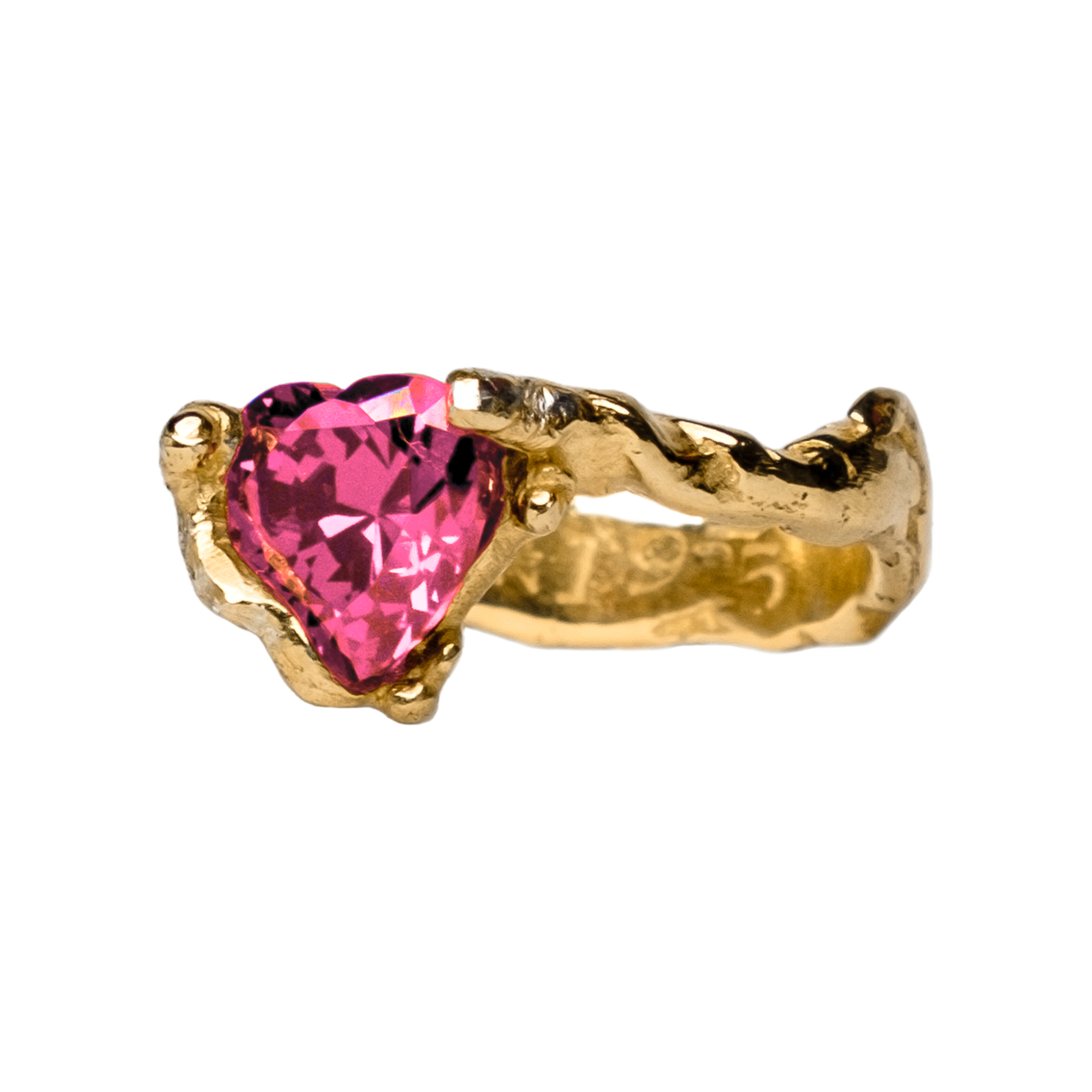 Gold-Plate Signature Heart Ring (Standard)