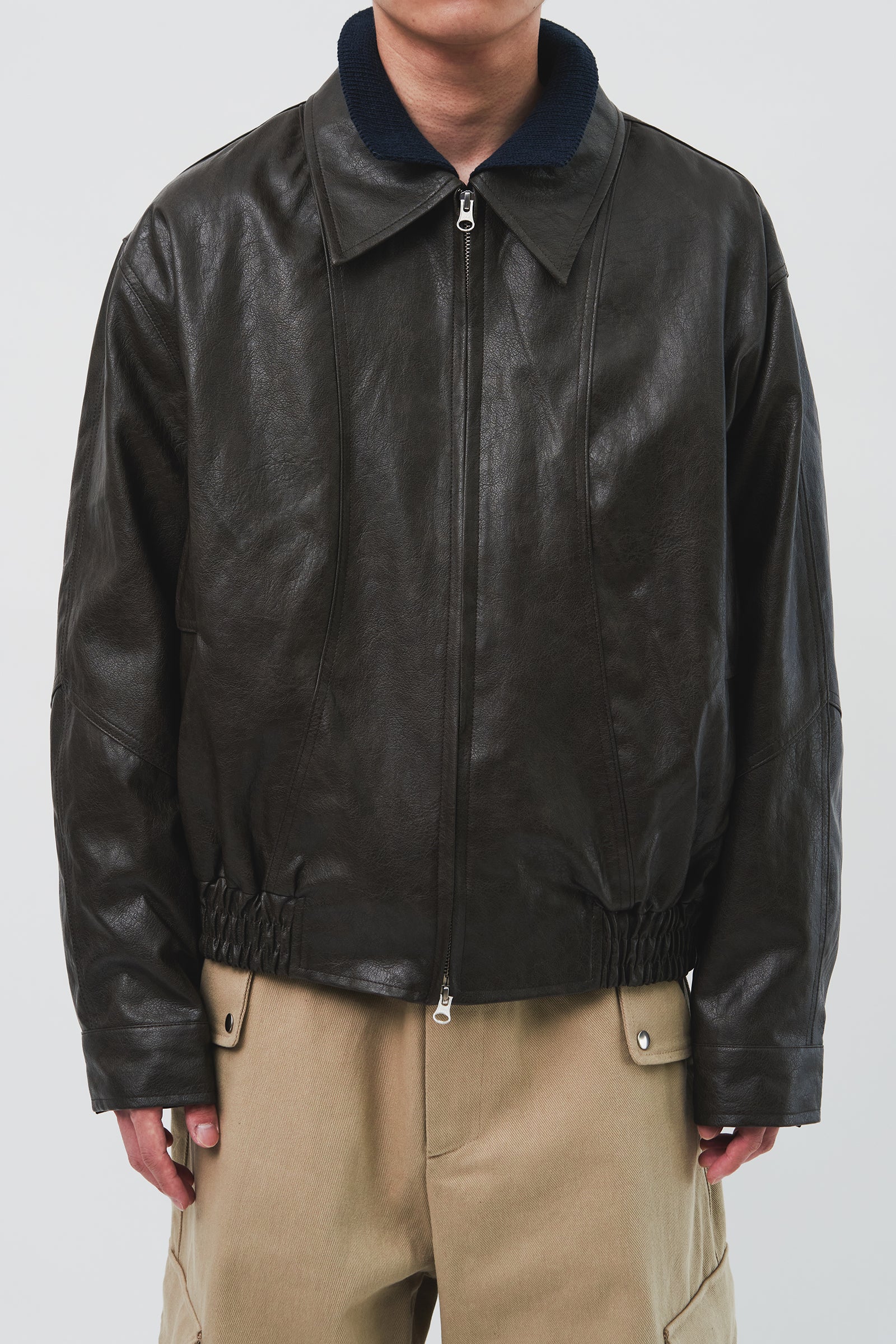 Charles Vegan Leather Jacket (3color)