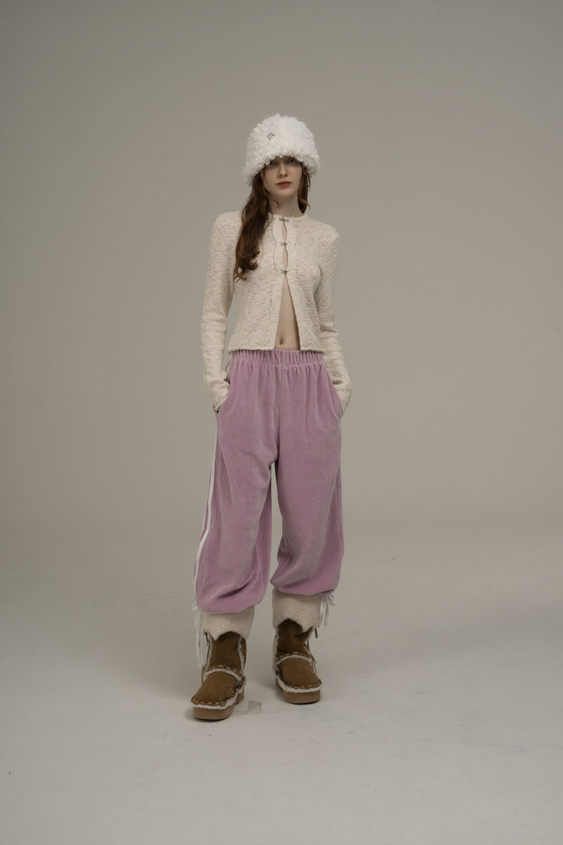 4 line pants (pink)