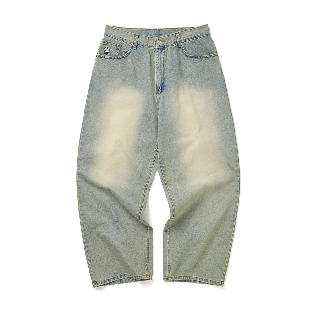 SKULL WASHED PANTS (S.DENIM)