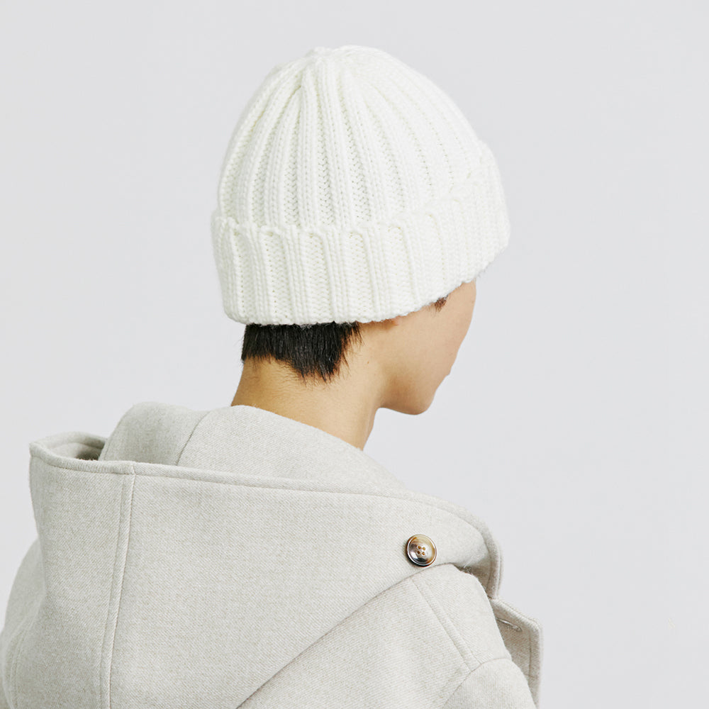 YP PAISLEY PATCH KNIT BEANIE CREAM