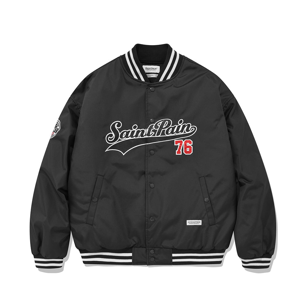 SP TEAM LOGO STADIUM JACKET-BLACK