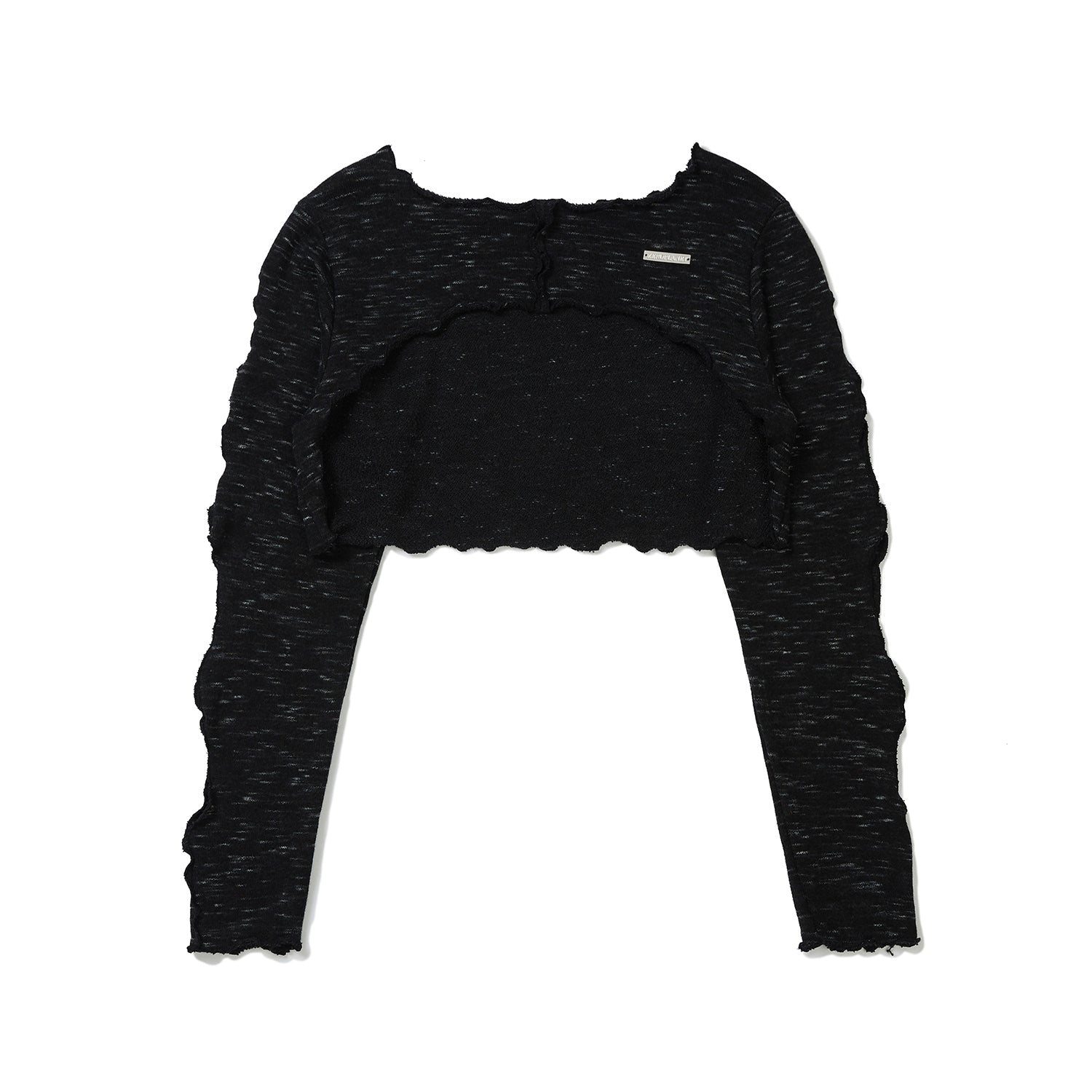 ルーズフィットレイヤードロングスリーブＴシャツ / Loosefit Layered Long sleeve T-shirt [BLACK]