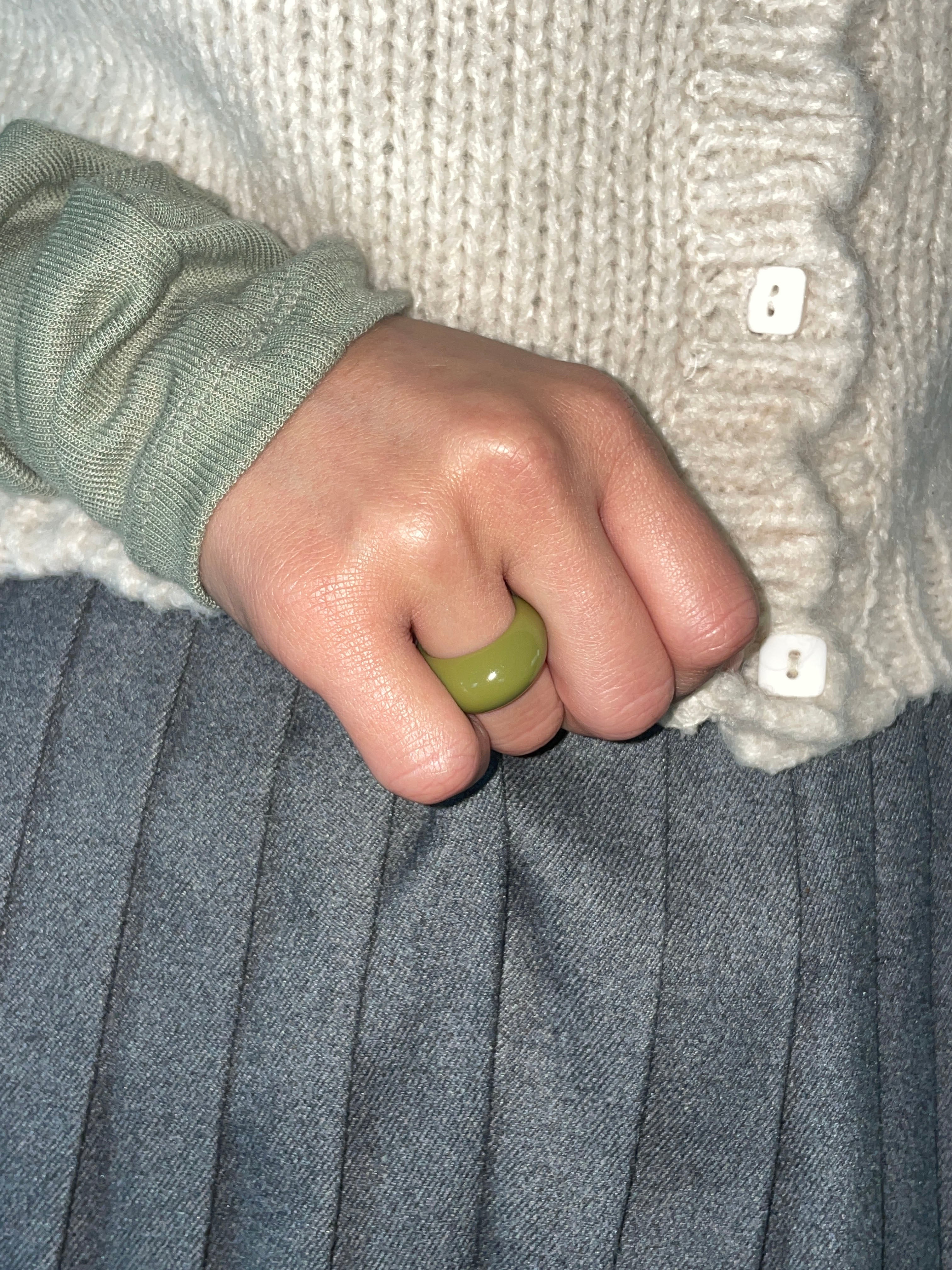 [Formica] Bonbon ring (Olive) 