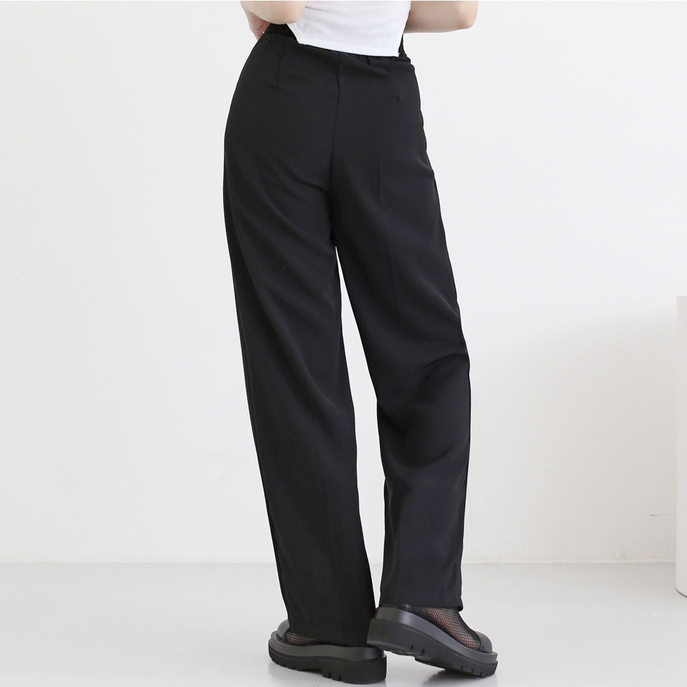 varus button wide slacks