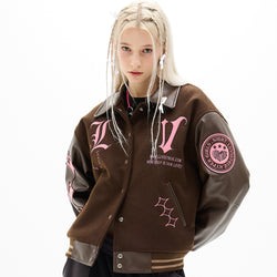 DN STADIUM JACKET (BROWN)